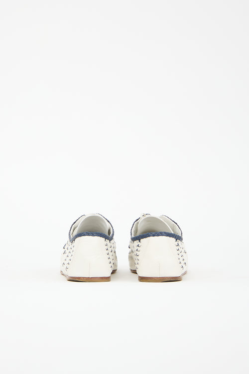 Prada Spring 2020 Braided Leather Derby