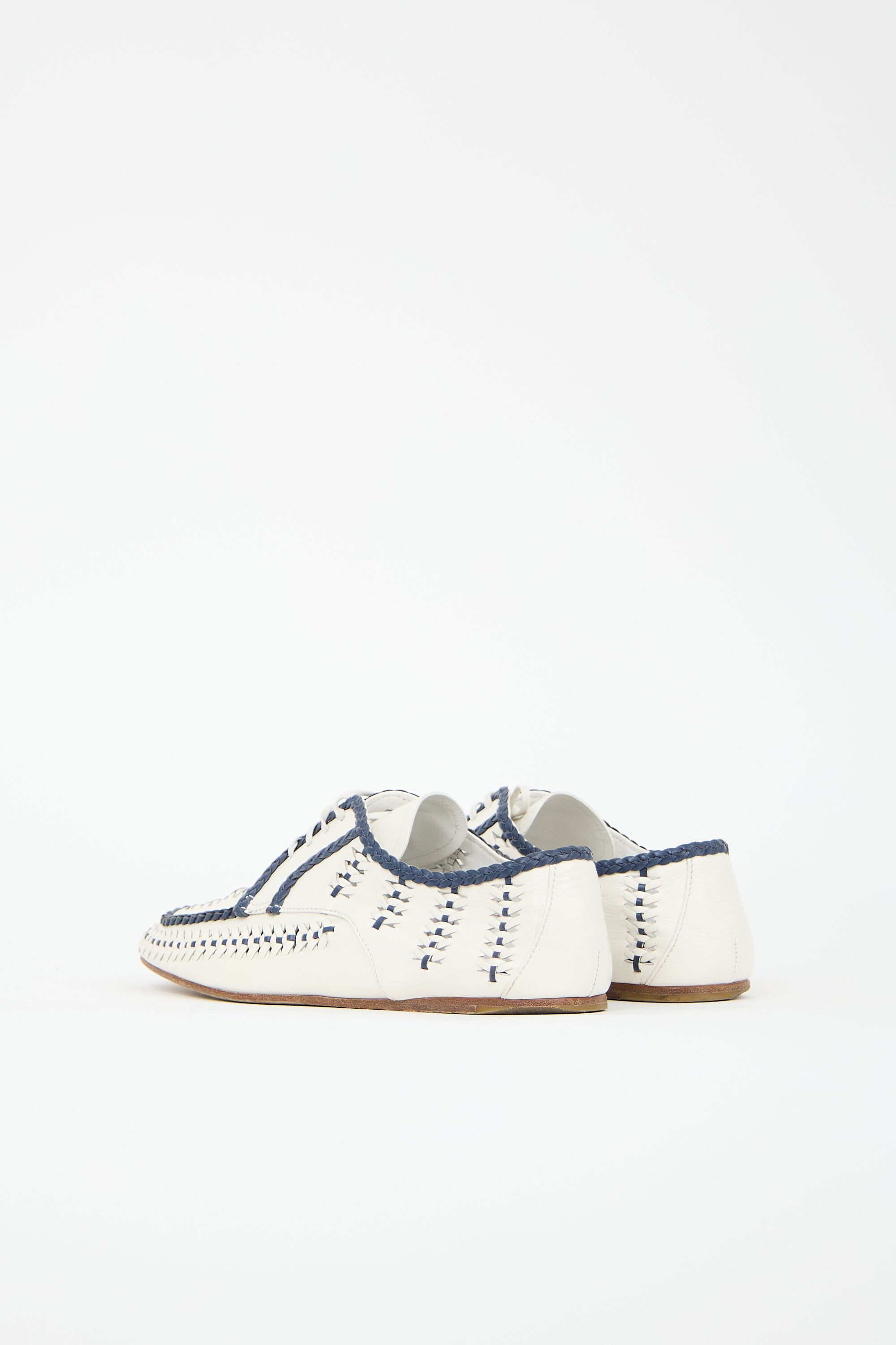 Prada Spring 2020 Braided Leather Derby
