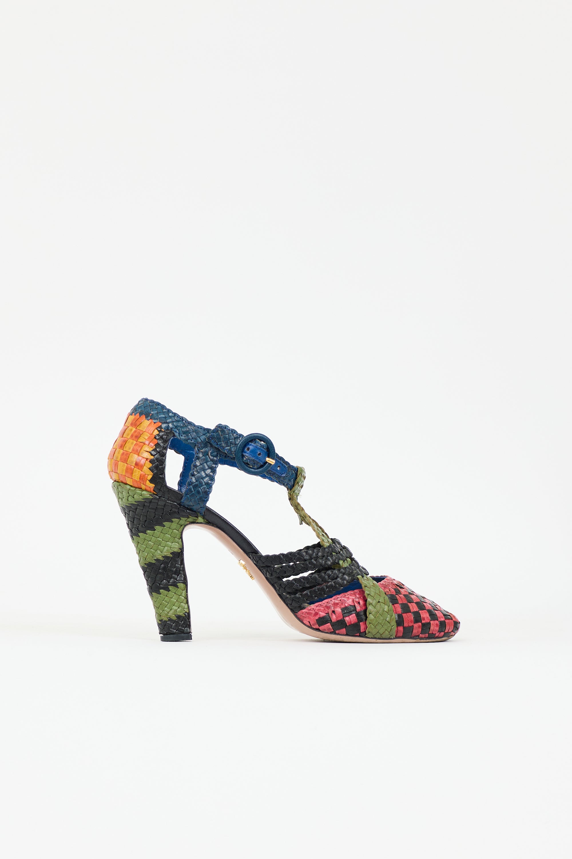 Prada SS 2011 Woven Leather Pump