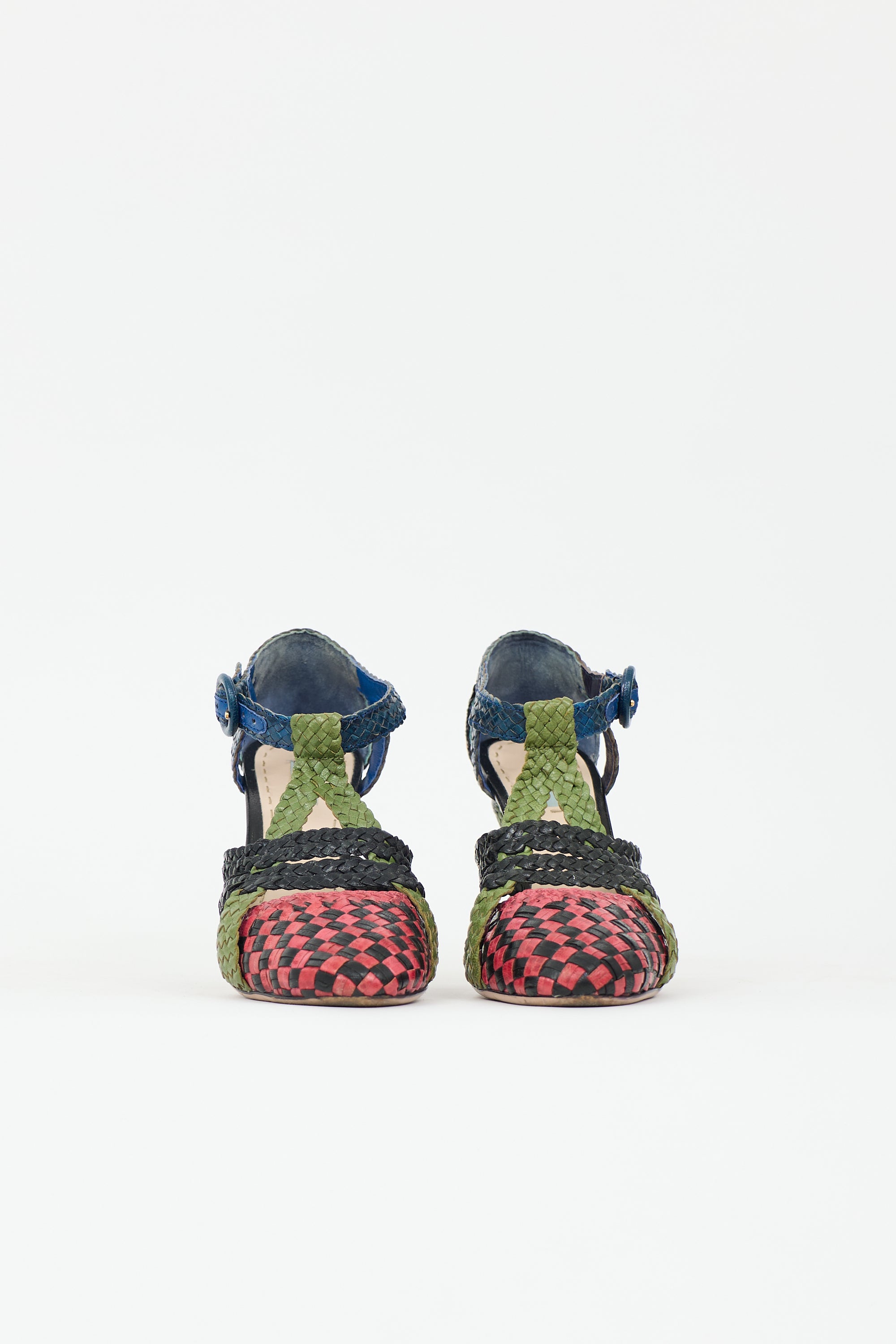 Prada SS 2011 Woven Leather Pump