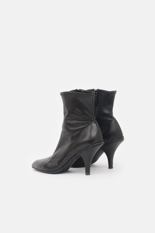Prada Stretch Leather Ankle Boot