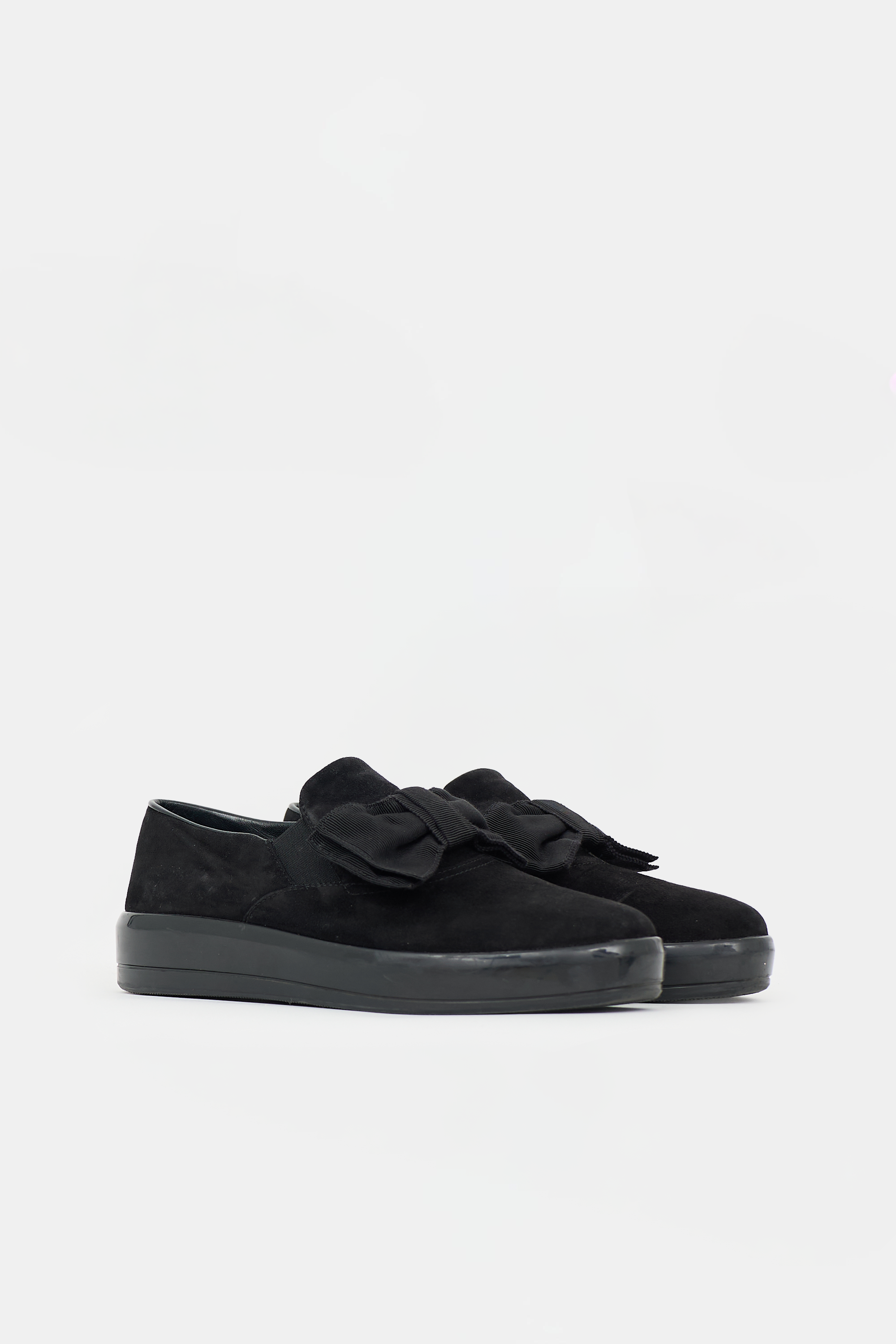 Prada Suede Bow Sneaker