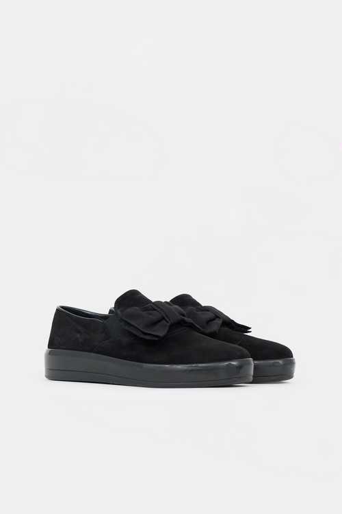 Prada Suede Bow Sneaker