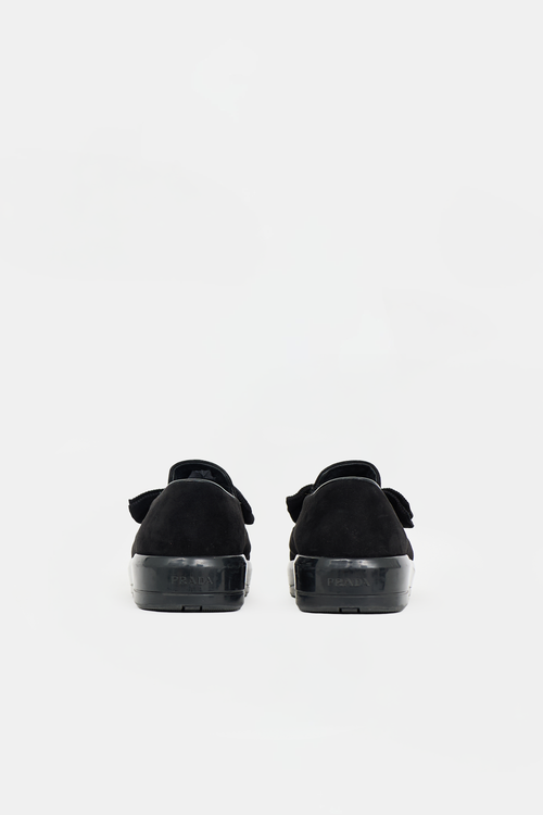 Prada Suede Bow Sneaker