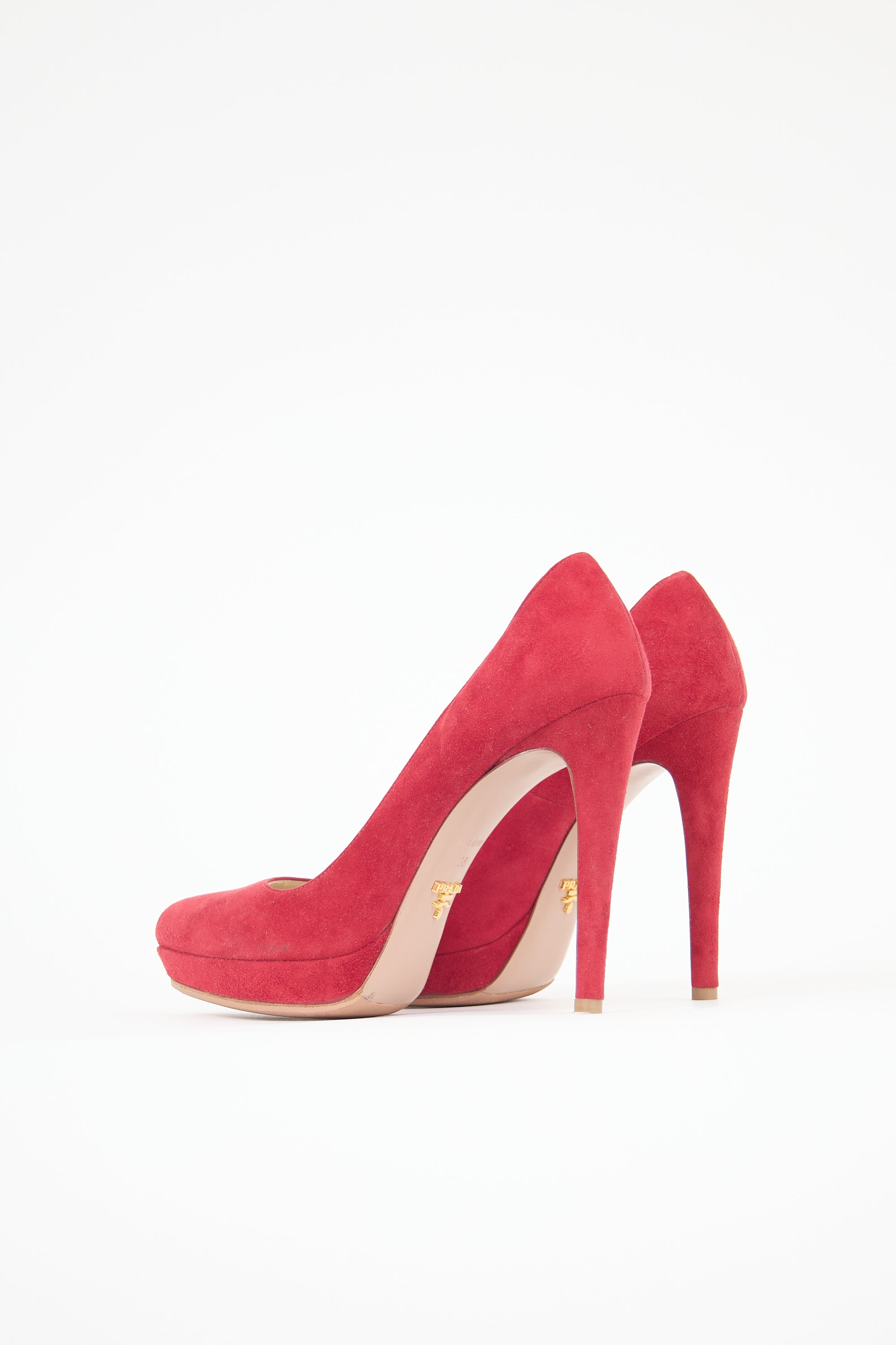 Prada Suede Platform Pump