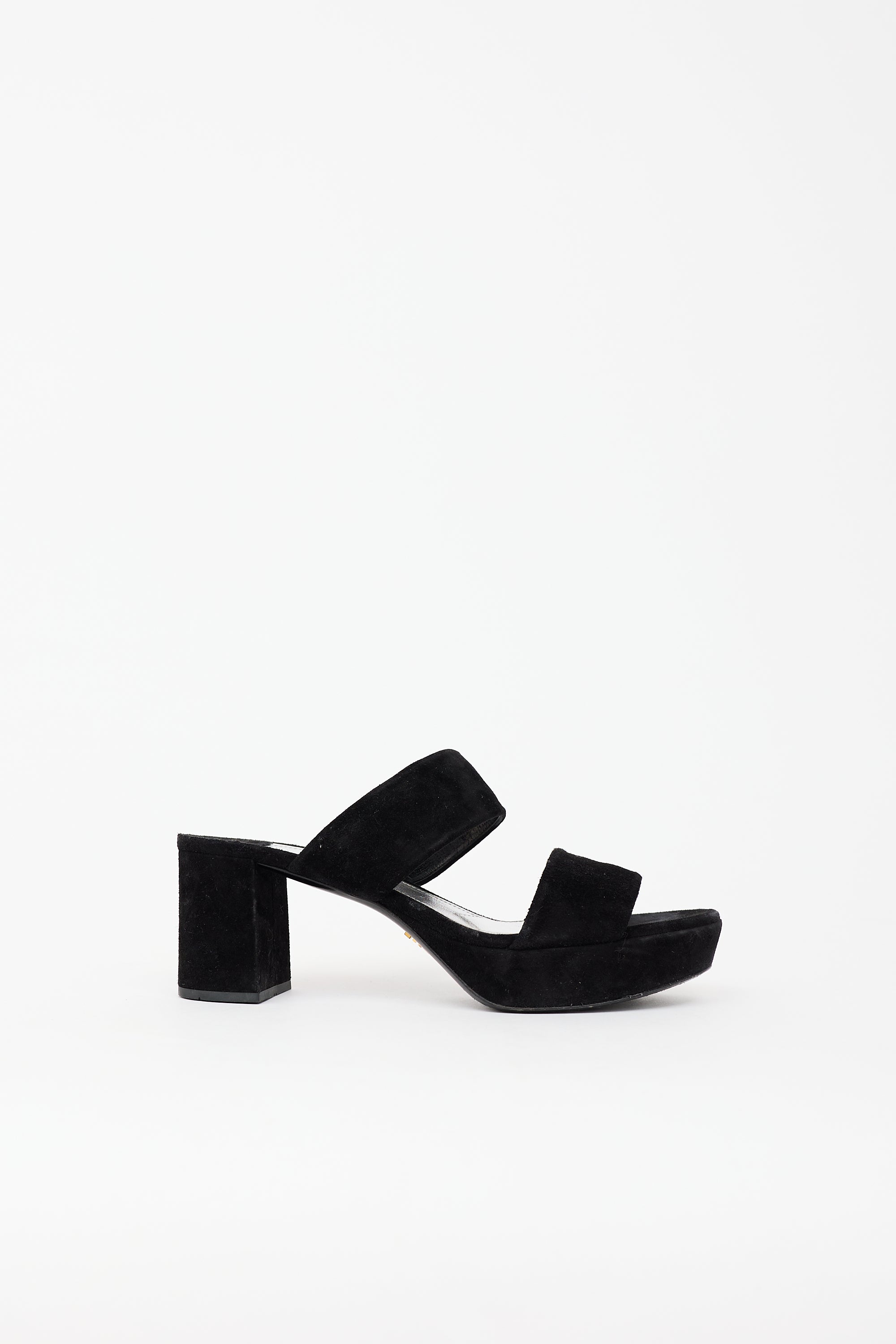 Prada Suede Platform Sandal