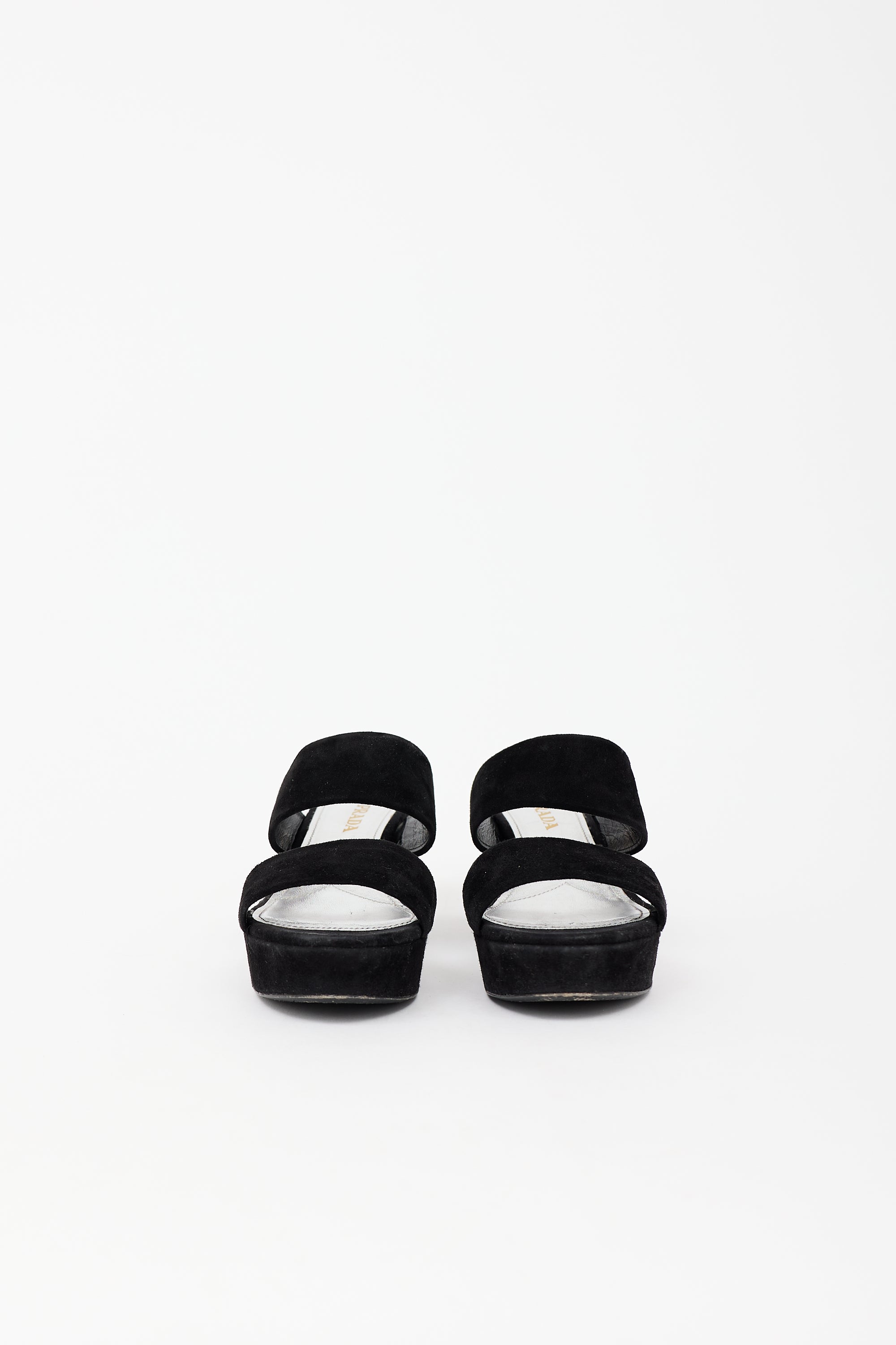 Prada Suede Platform Sandal