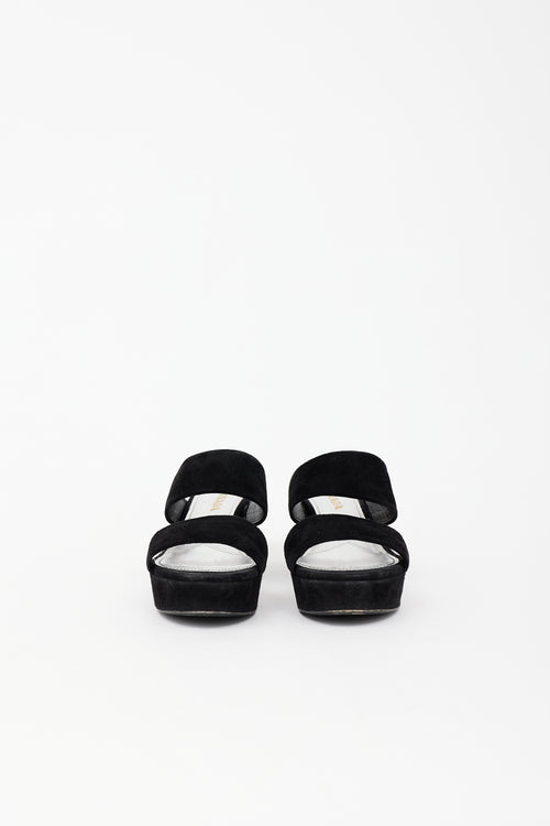 Prada Suede Platform Sandal