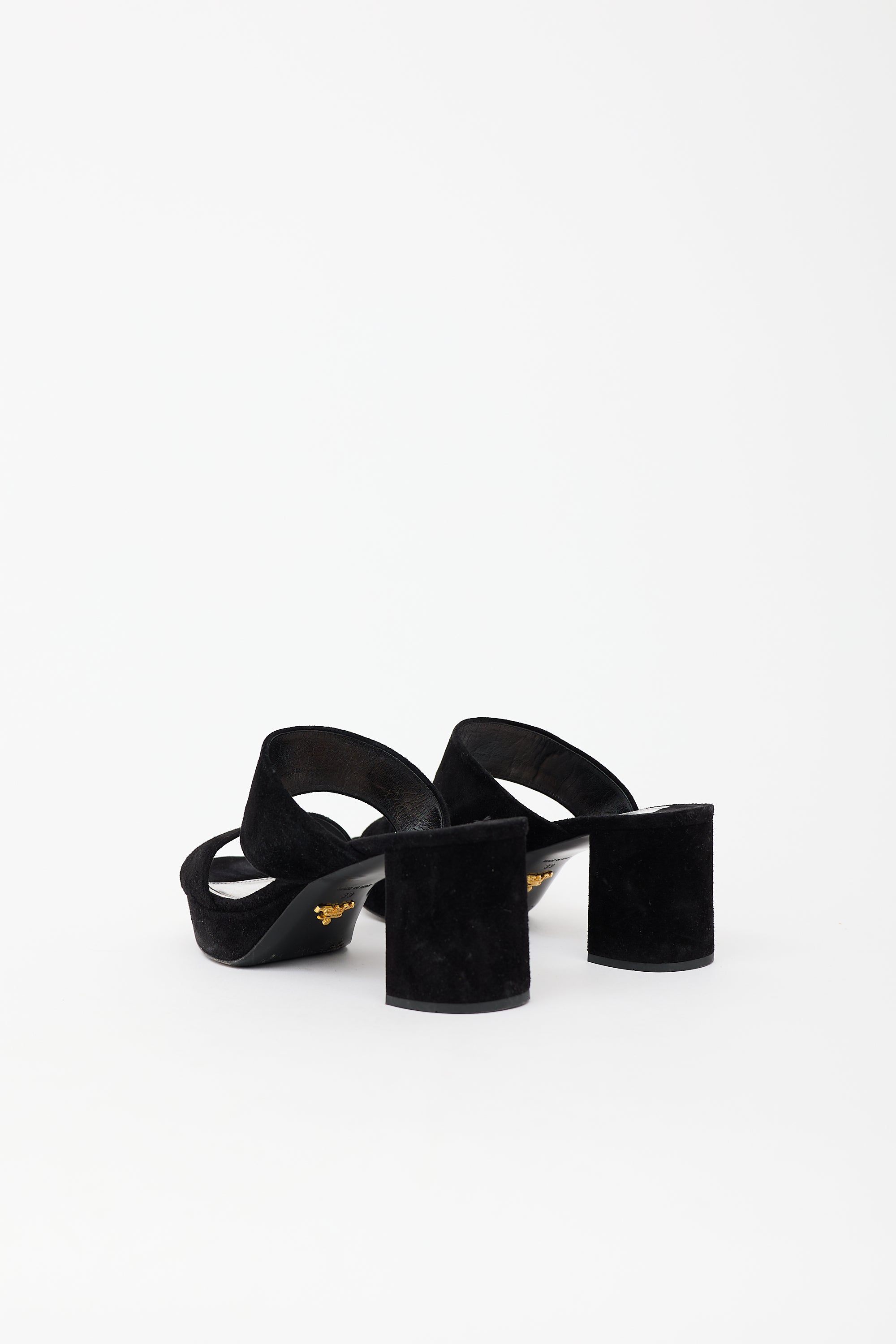 Prada Suede Platform Sandal