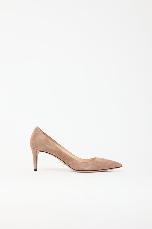 Prada Suede Pointed Pump