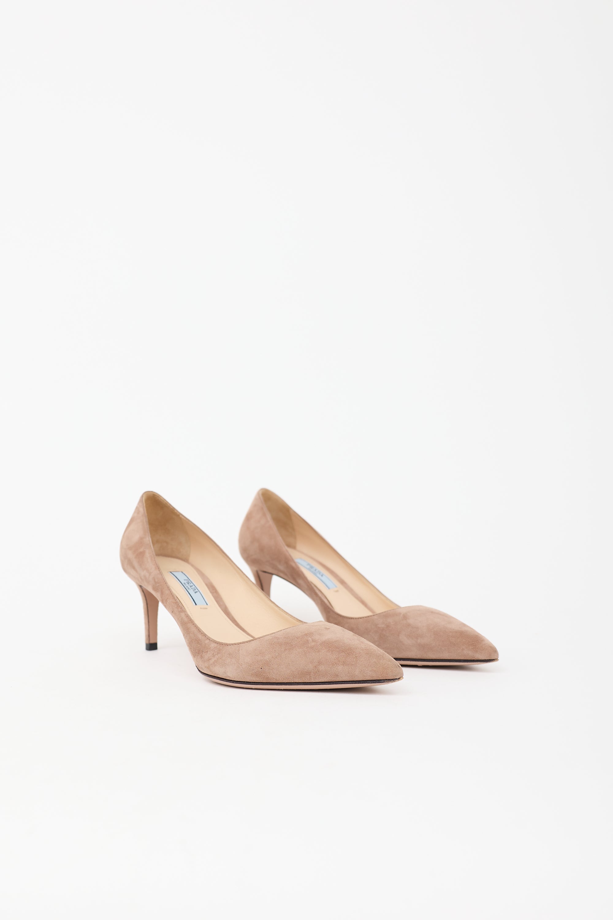 Prada Suede Pointed Pump