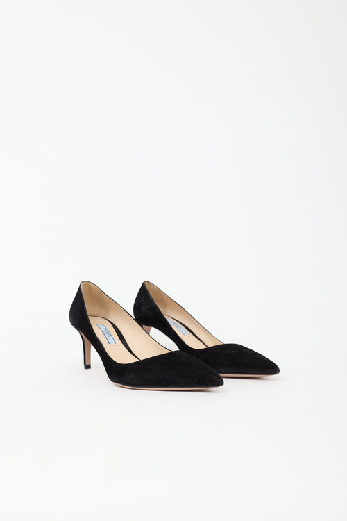 Prada Suede Pointed Pump