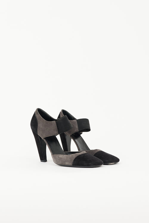 Prada Suede Colourblock Pump