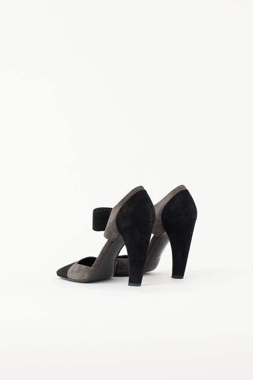 Prada Suede Colourblock Pump