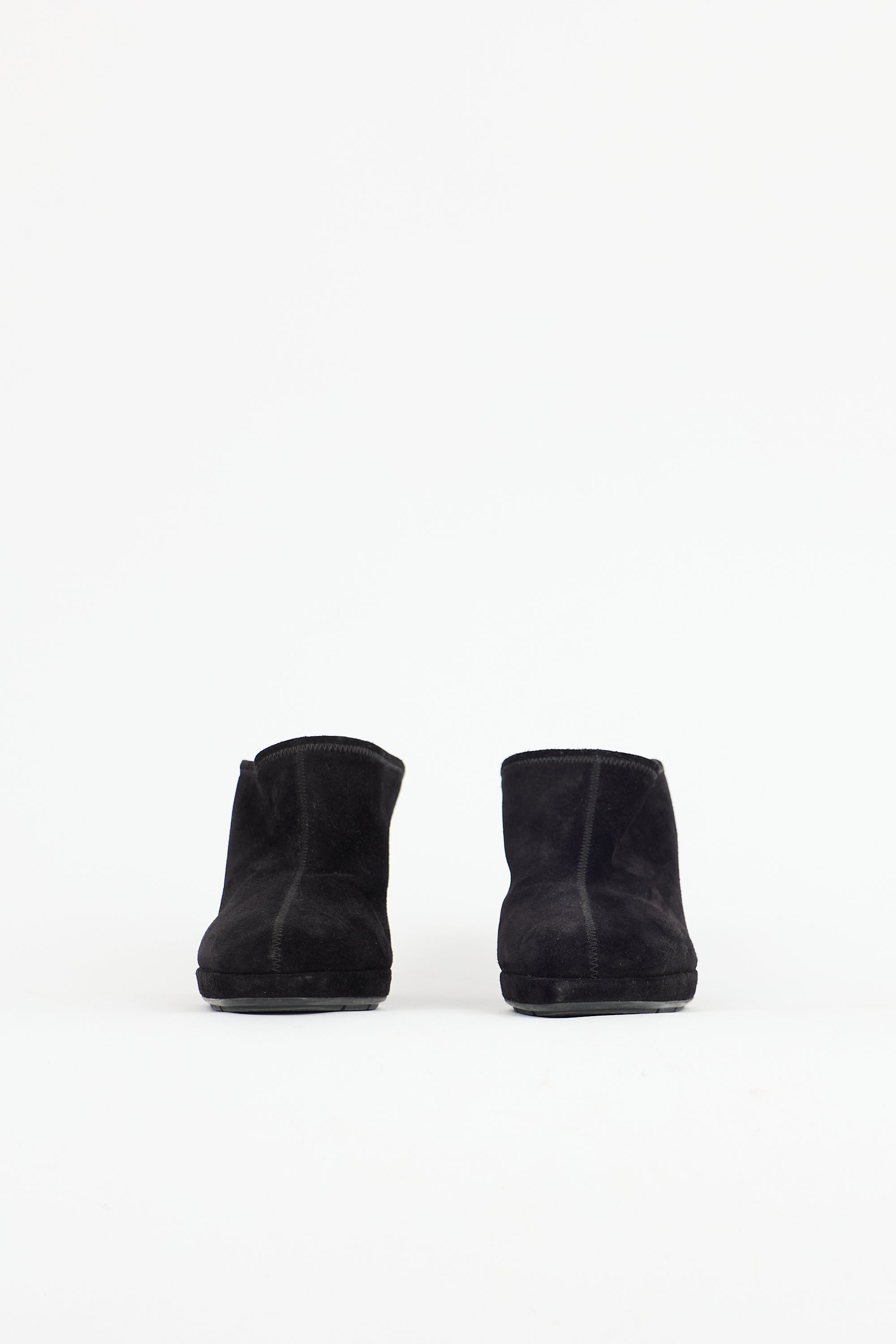Prada Suede Wedge Mule
