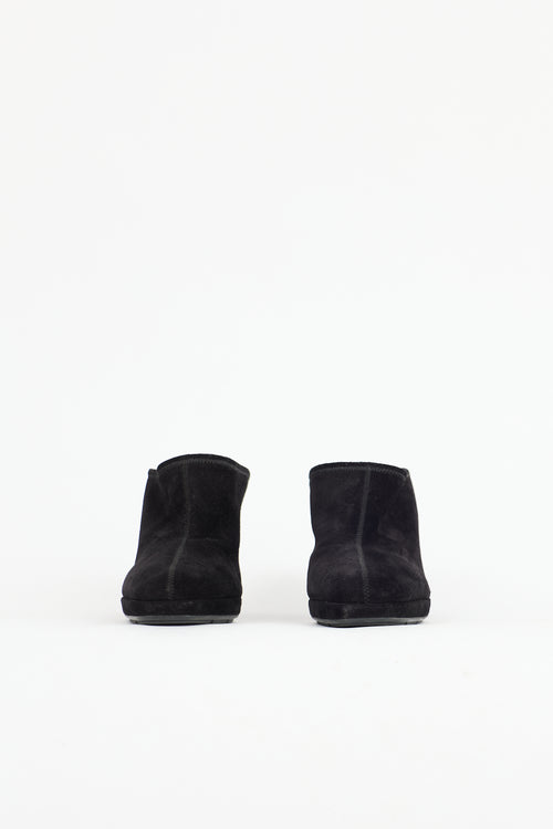 Prada Suede Wedge Mule
