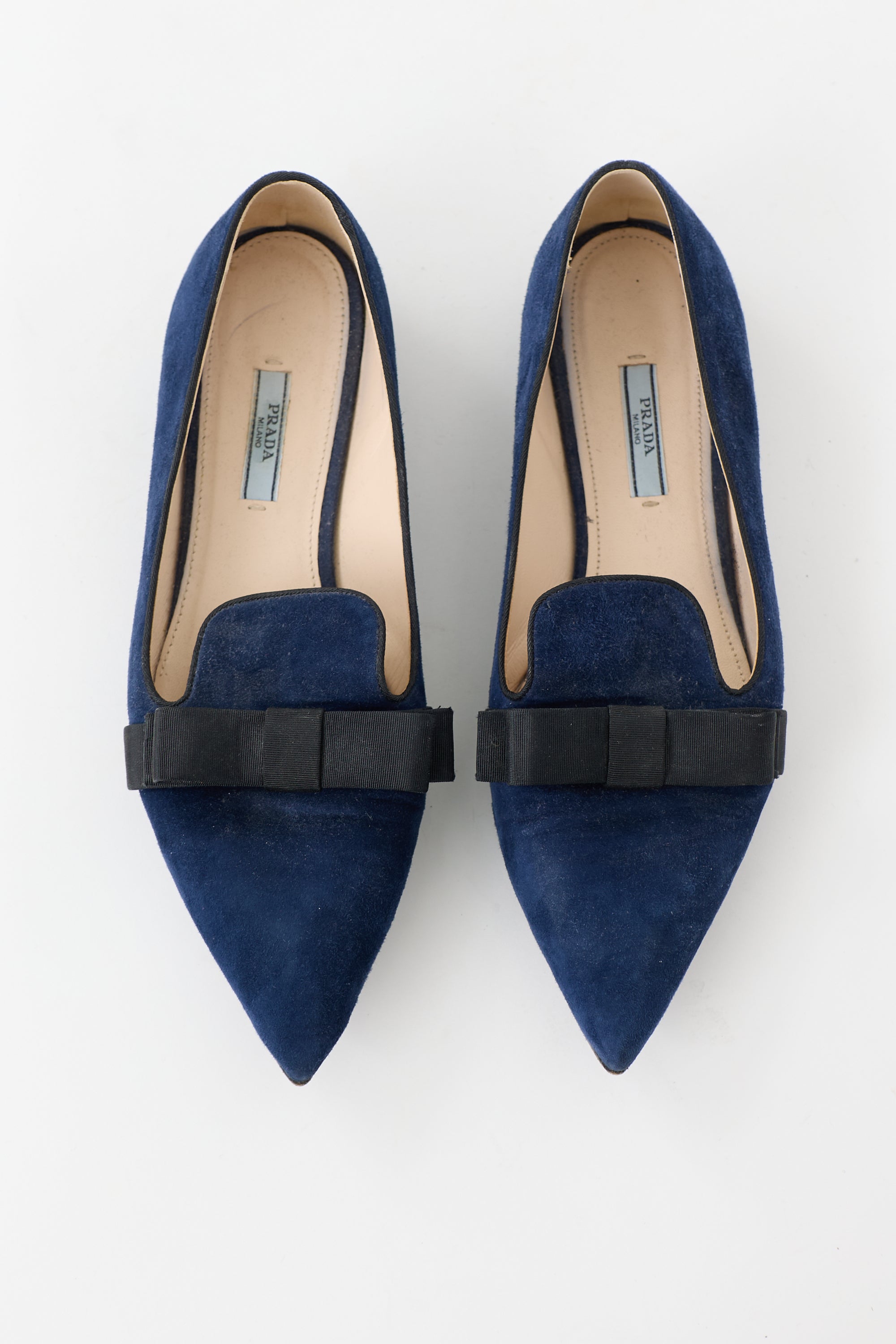 Prada Suede Bow Loafer