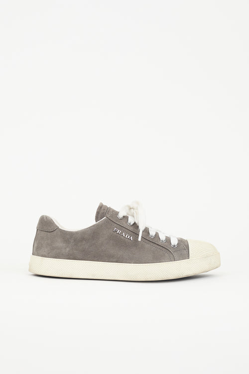 Prada Suede & Dot Rubber Sneaker