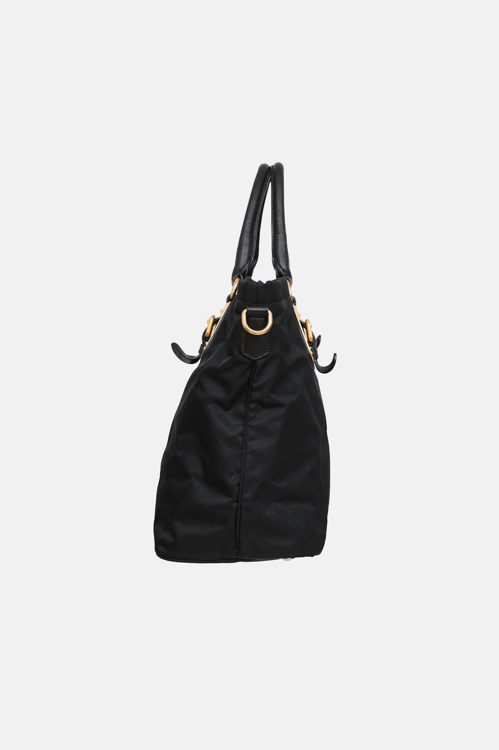 Prada Tessuto & Leather Trim Bag