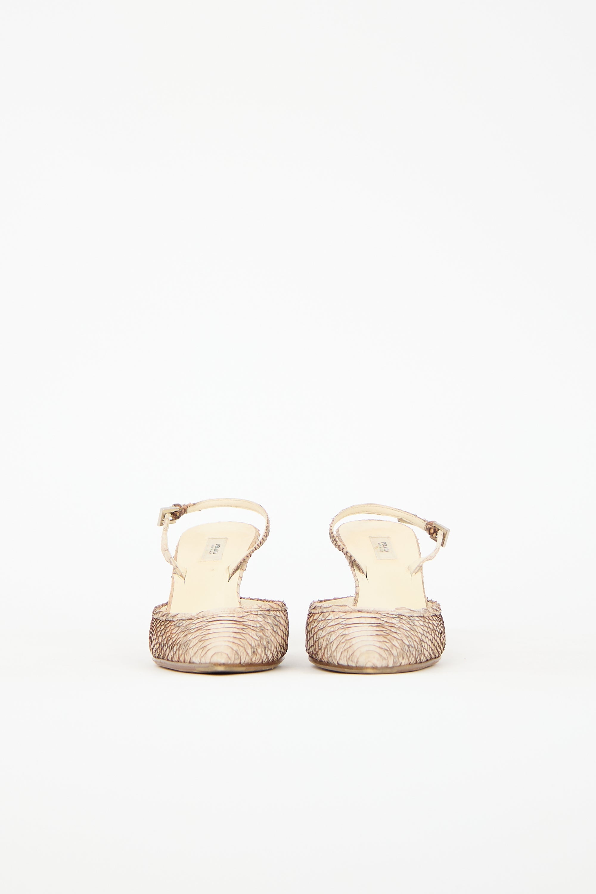 Prada Textured Slingback Pump