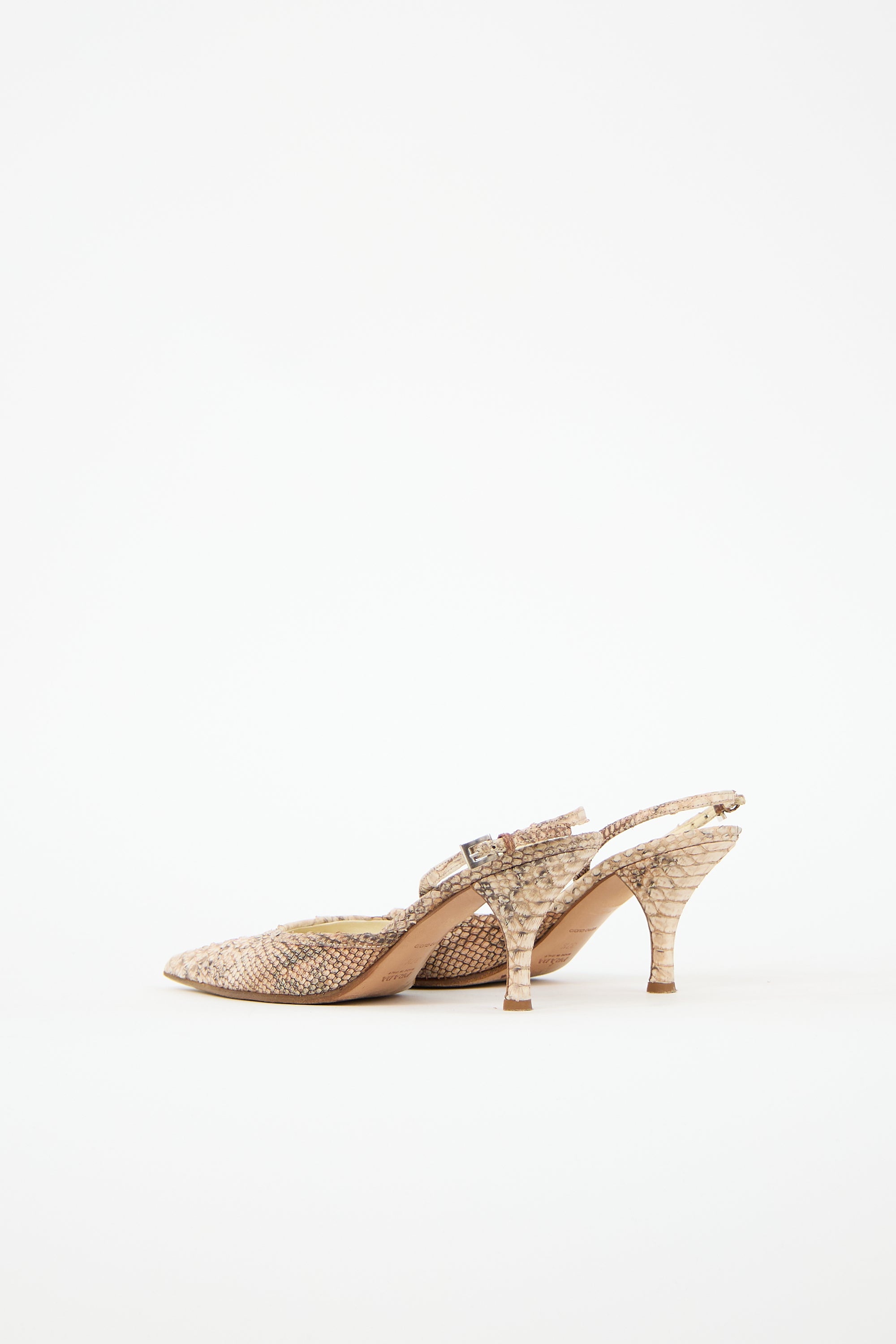Prada Textured Slingback Pump