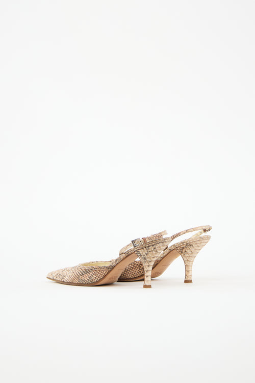 Prada Textured Slingback Pump
