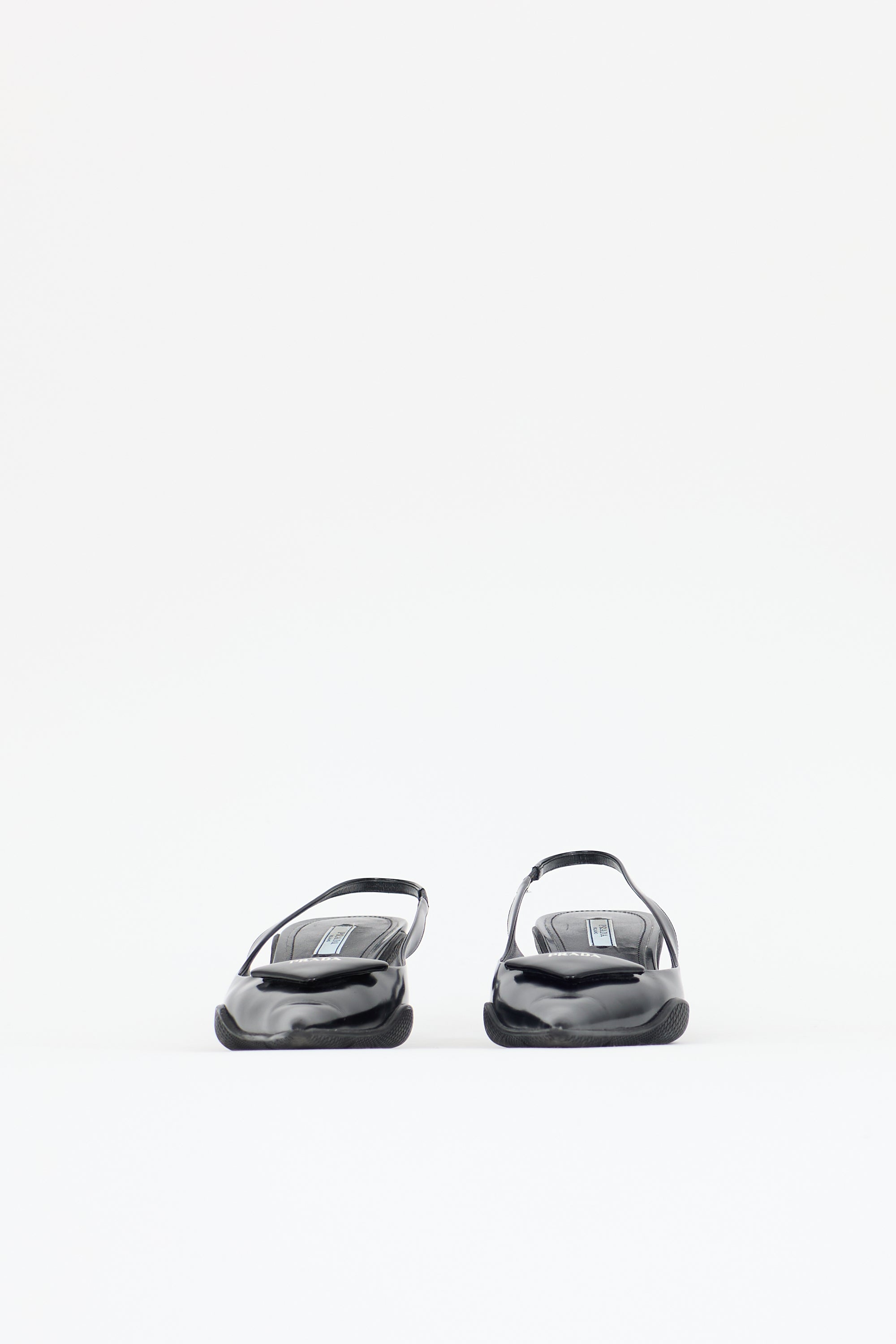 Prada Triangle Slingback Pump