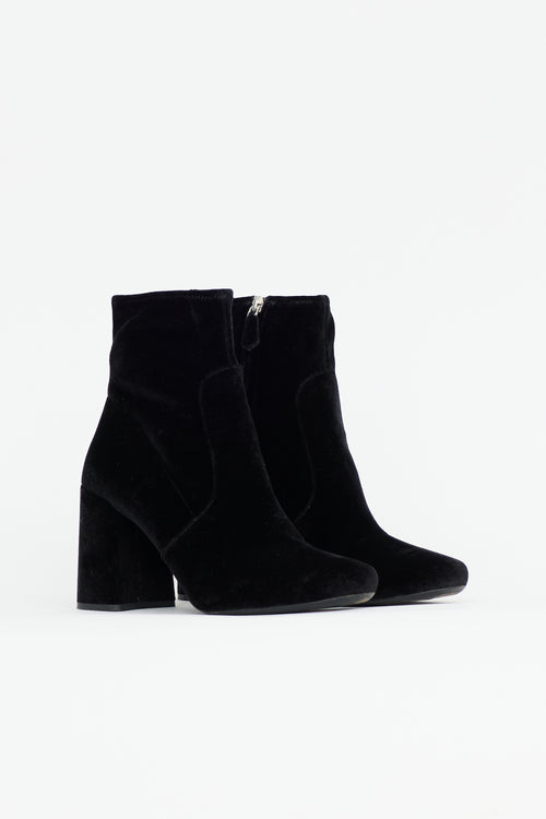 Prada Velvet Ankle Boot