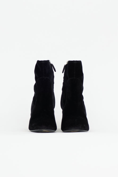 Prada Velvet Ankle Boot