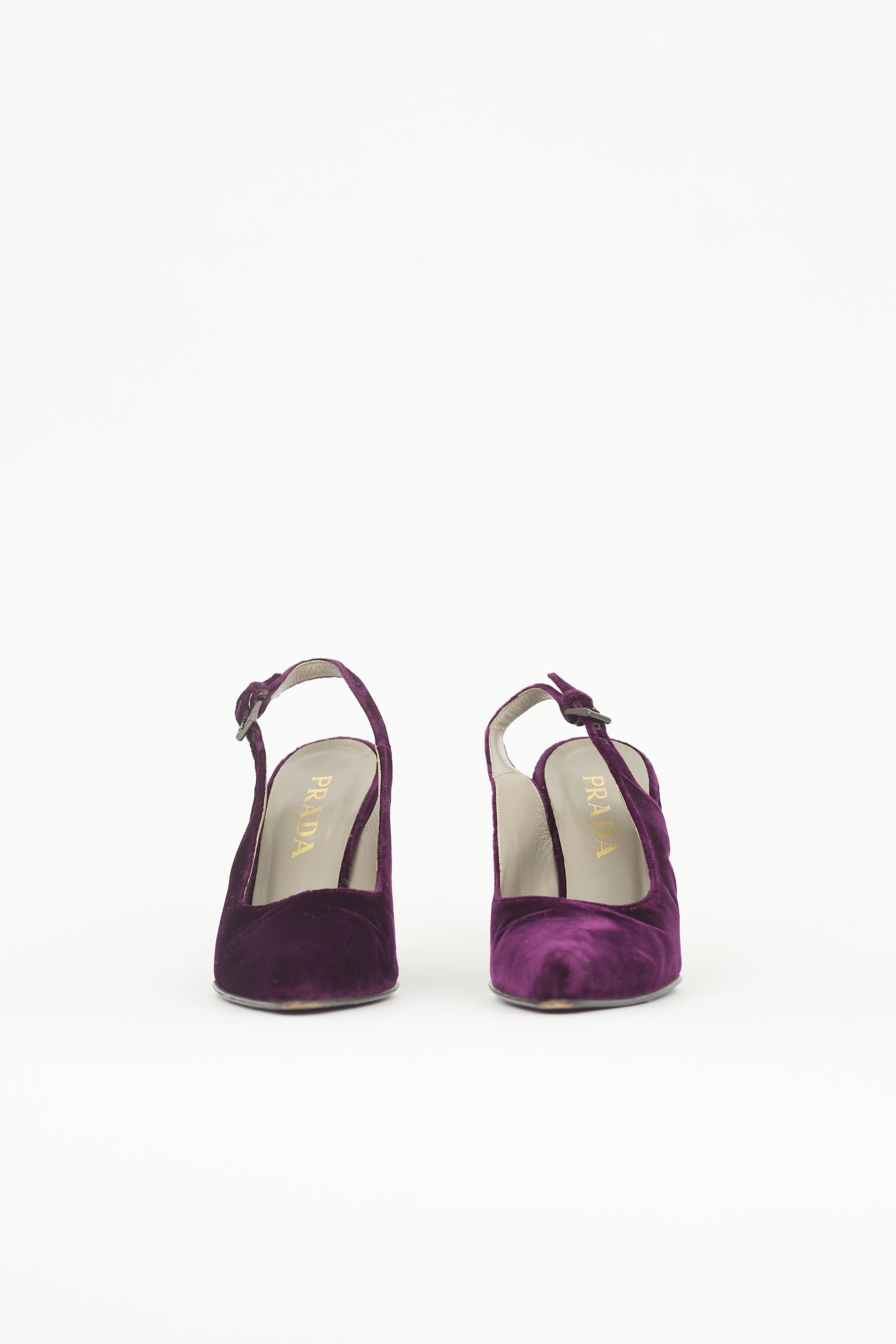 Prada Velvet Wedge Heel