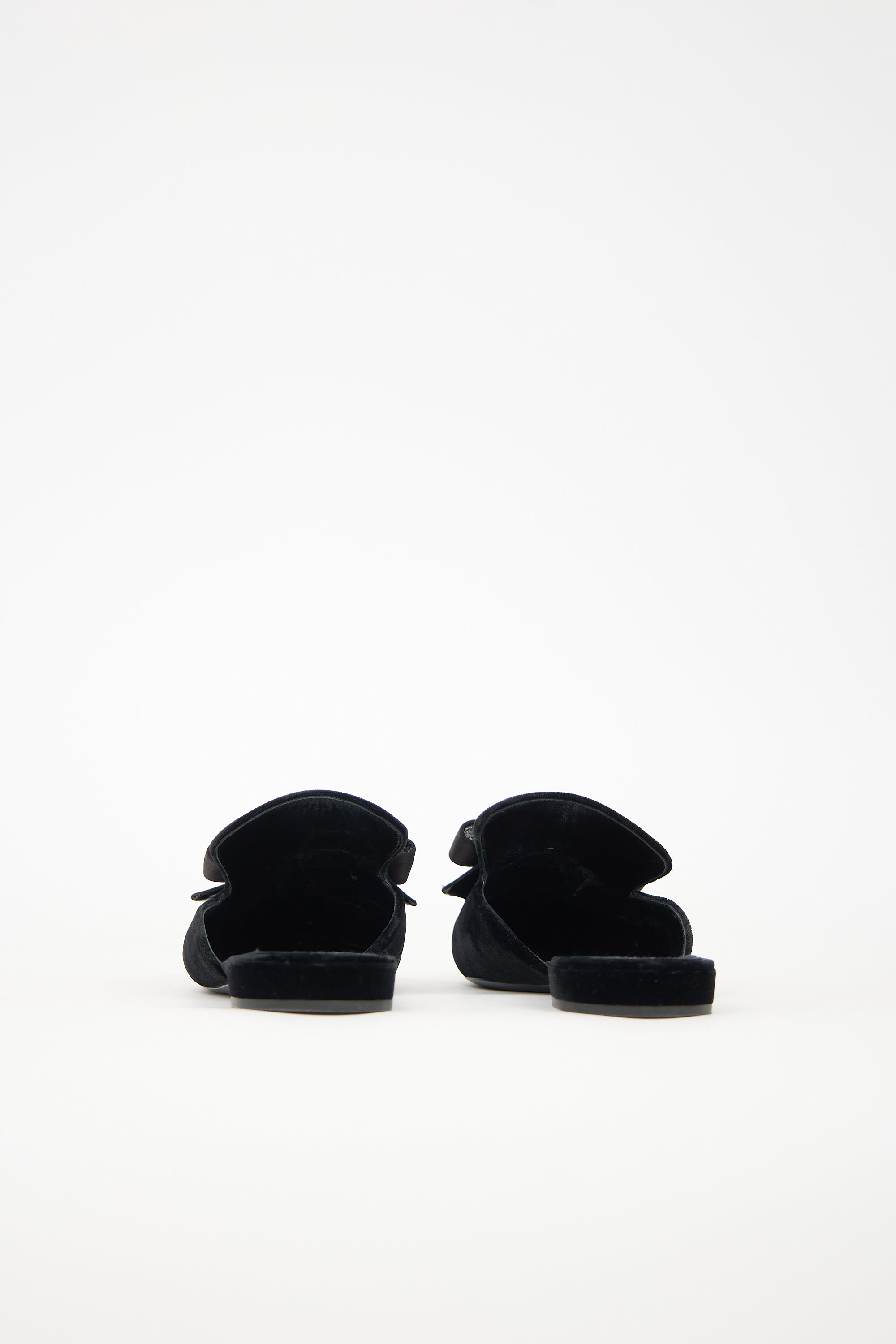 Prada Velvet Bow Mule