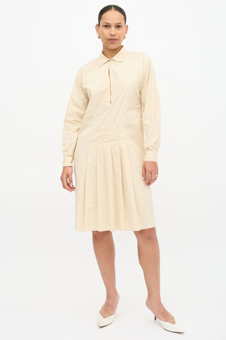 Prada Vintage Pleated Shirt Dress