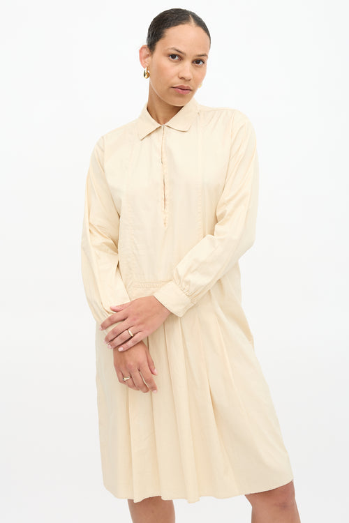 Prada Vintage Pleated Shirt Dress