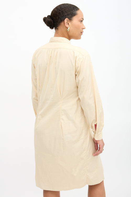 Prada Vintage Pleated Shirt Dress