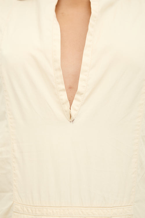 Prada Vintage Pleated Shirt Dress