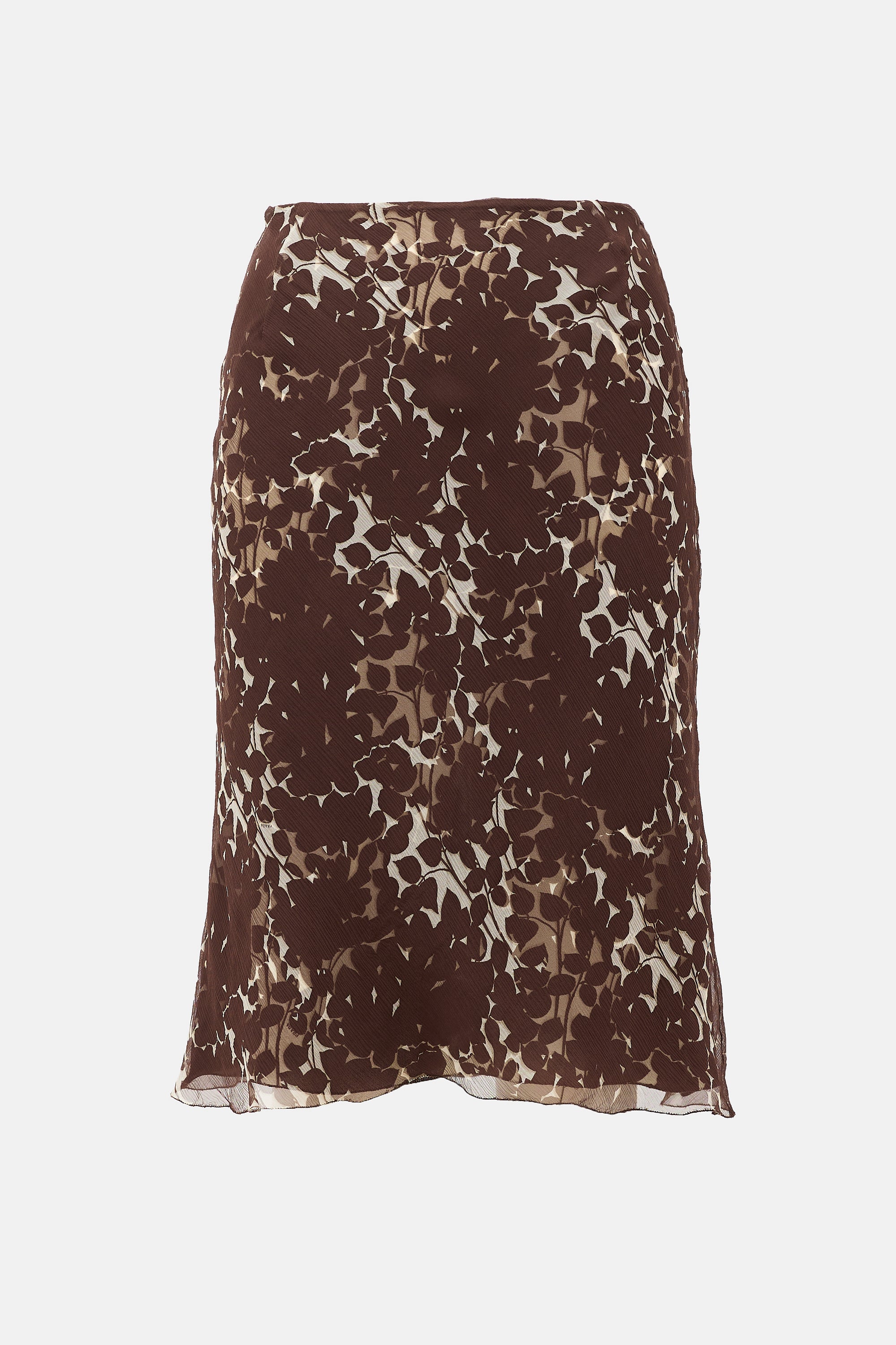 Prada Vintage Printed Layered Skirt