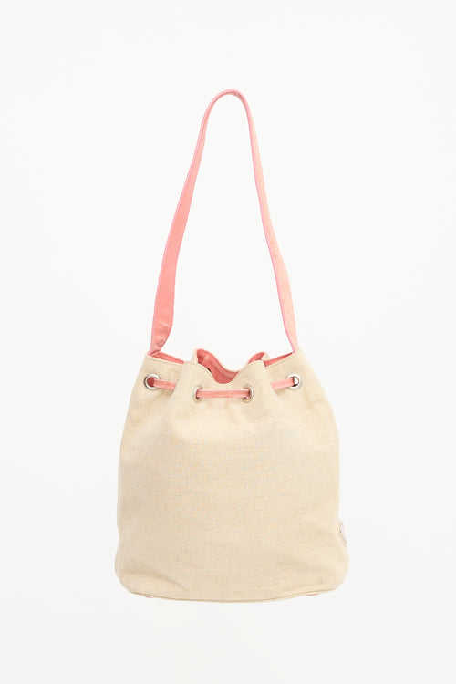 Prada Vintage Canvas Bucket Bag