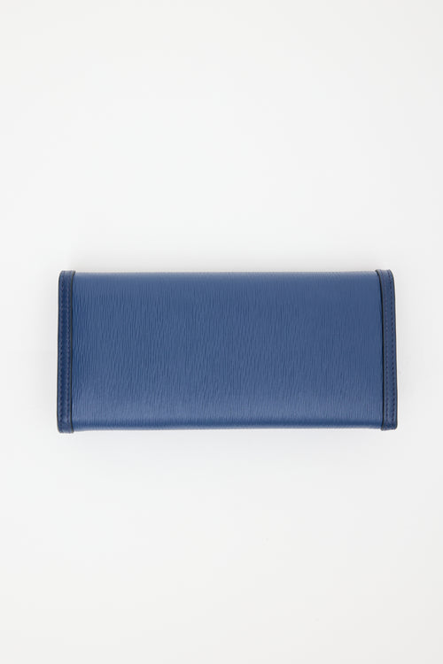 Prada Vitello Move Leather Long Wallet