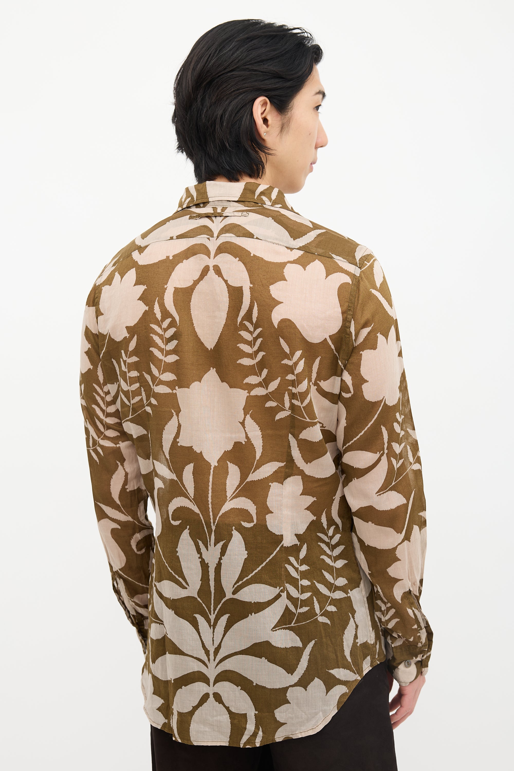 Prada Voile Floral Shirt