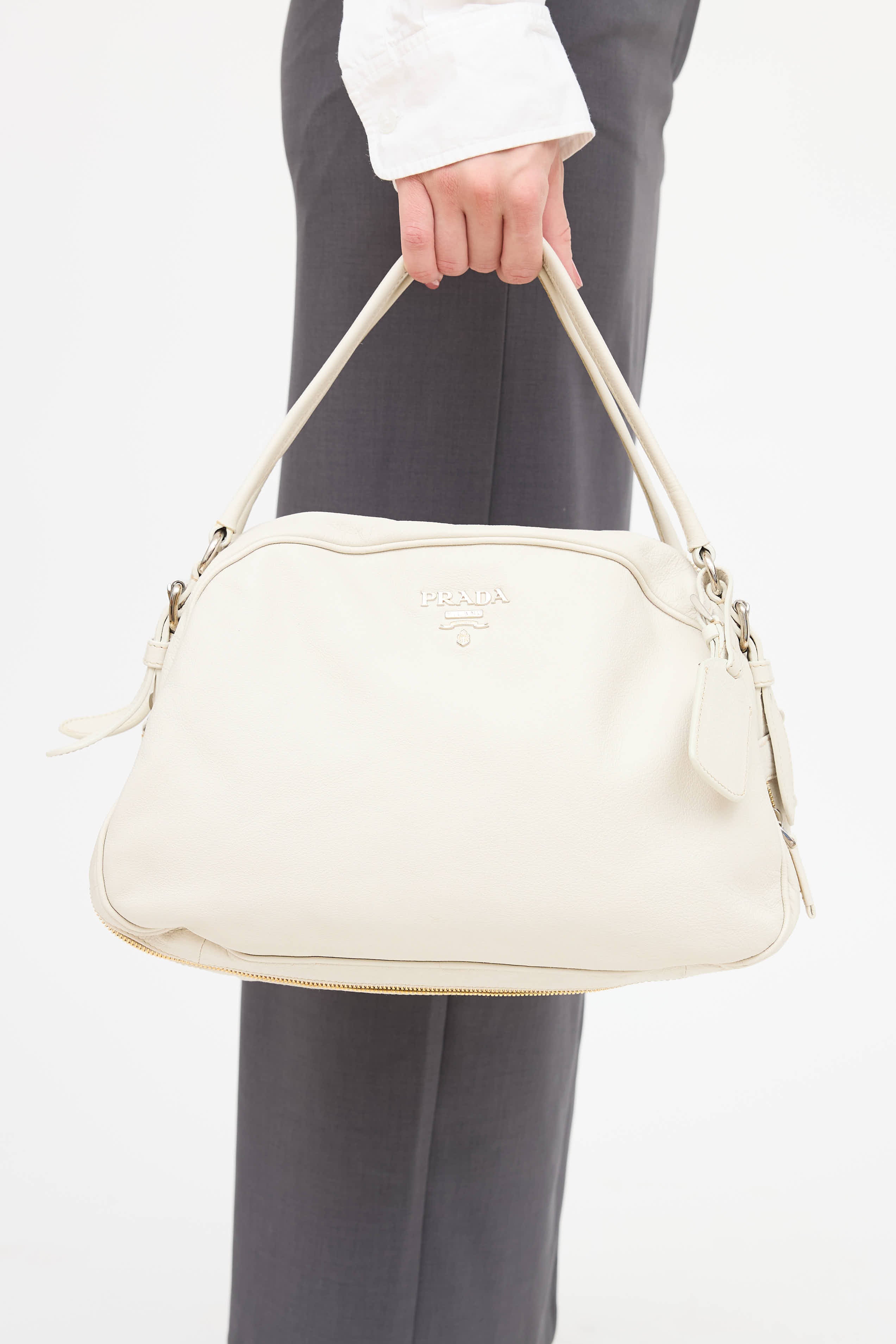 Prada Bauletto Zipper Bag