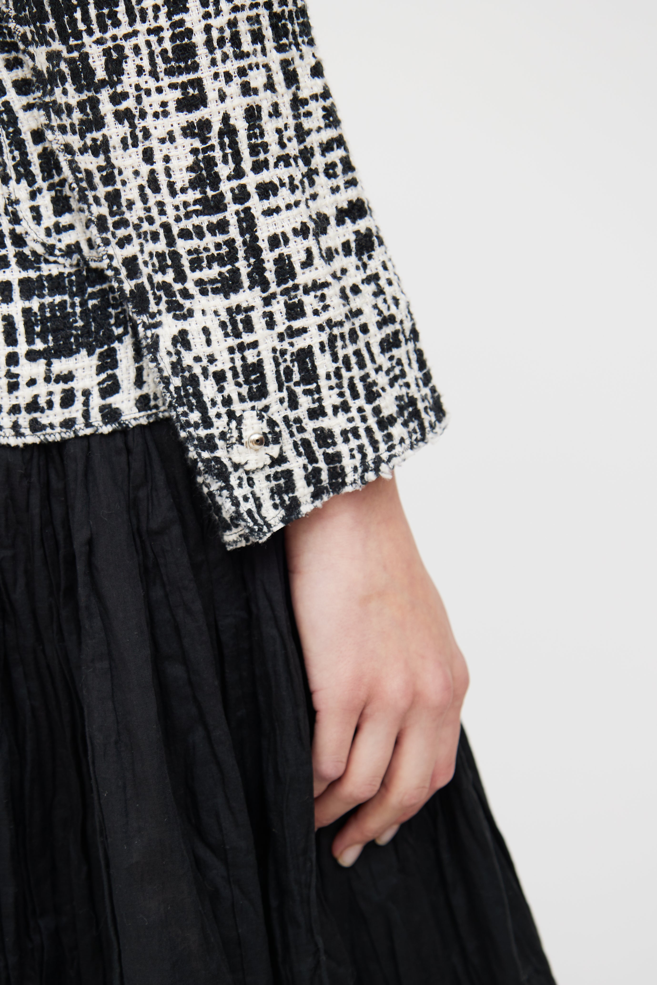 Prada Black & White 2011 Tweed Blazer