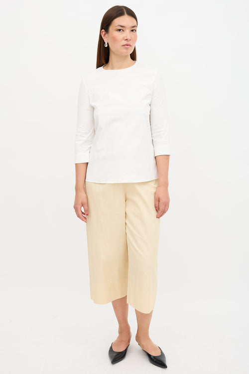 Poplin Zip Blouse