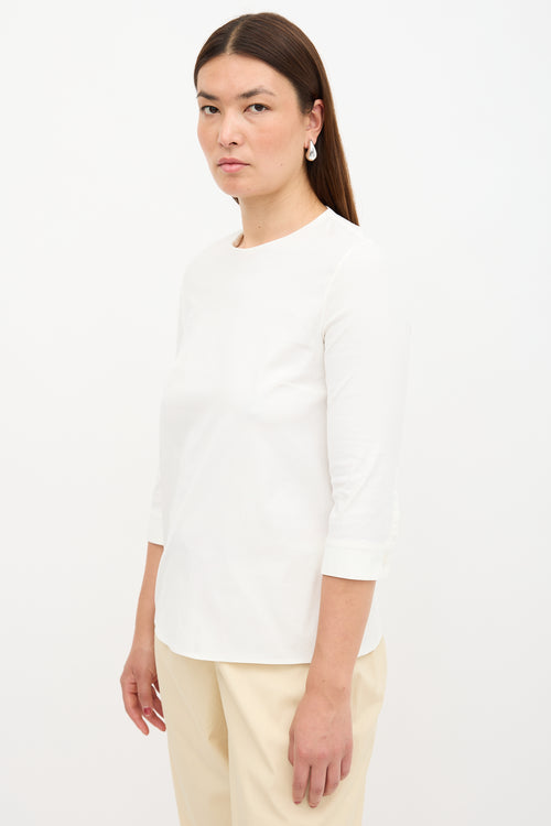 Prada Poplin Zip Blouse