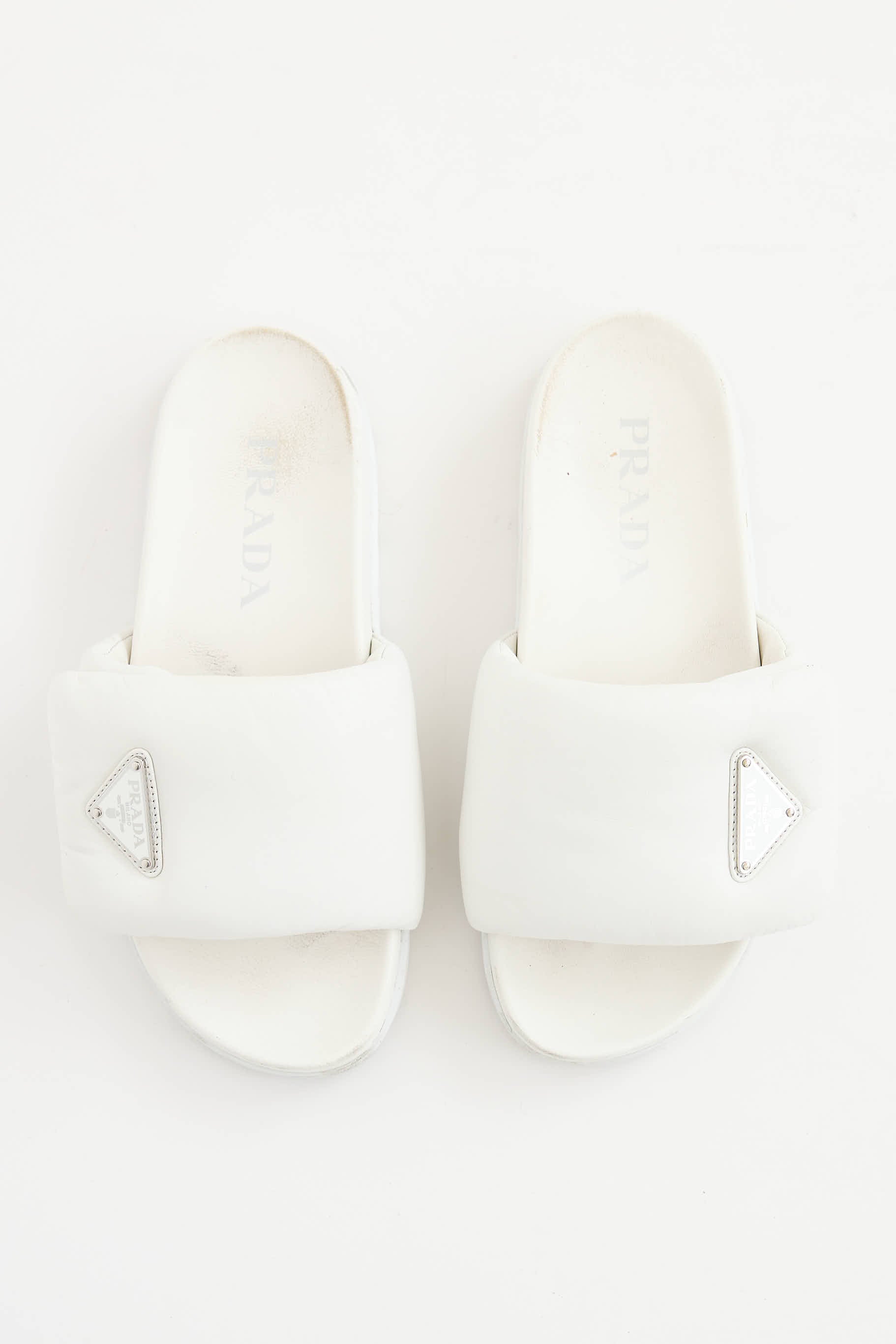 PradaPadded Leather Slide