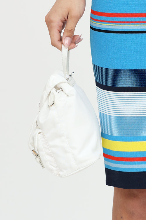 Prada Re-Nylon Mini Vela Chain Backpack