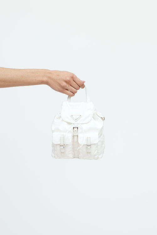Prada Re-Nylon Mini Vela Chain Backpack