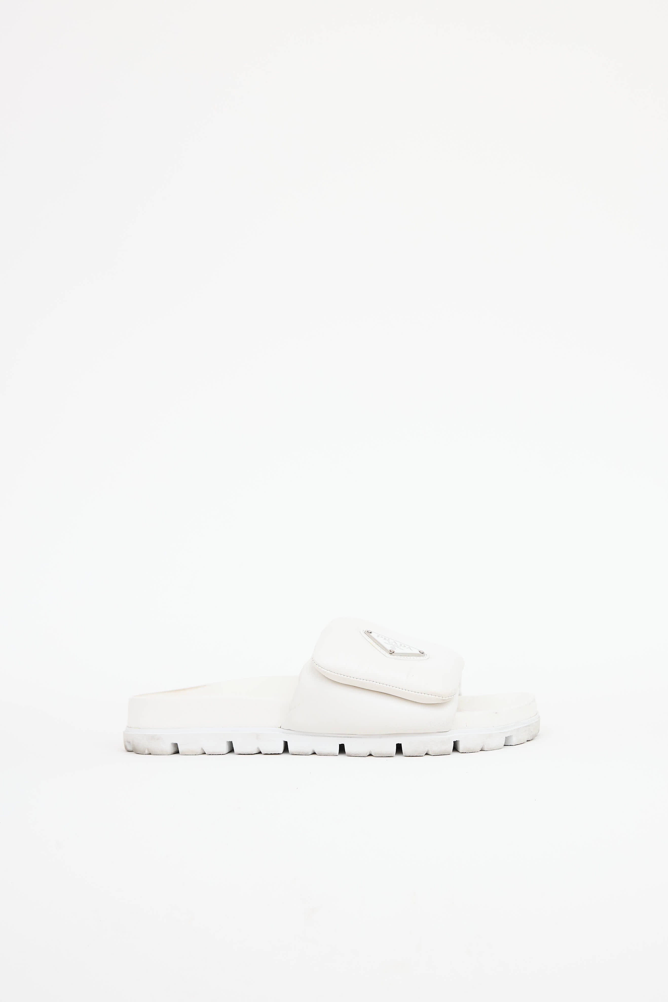 PradaPadded Leather Slide
