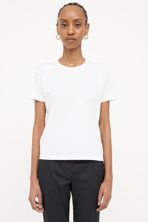 Prada Tonal Triangular Logo T-Shirt