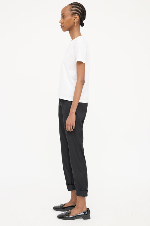 Prada Tonal Triangular Logo T-Shirt