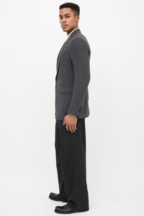 Prada Wool Shawl Collar Blazer